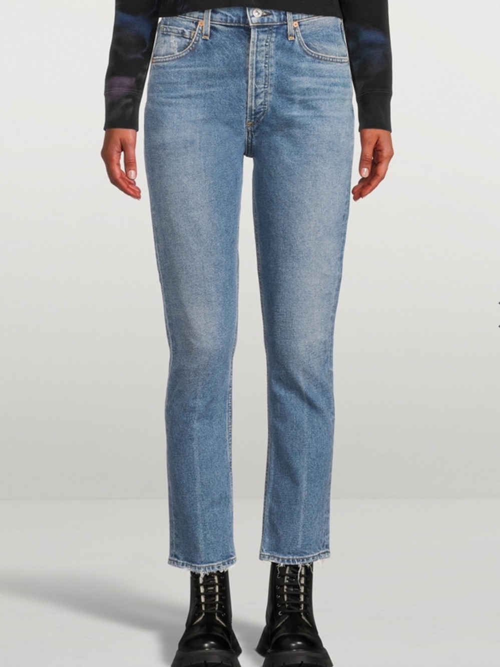 Citizens of Humanity Jolene high rise slim jeans 25 dimple straight denim USA